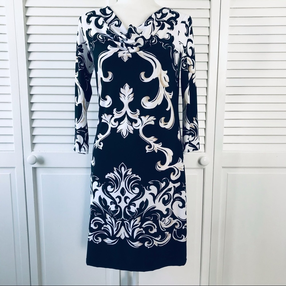 WHITE HOUSE BLACK MARKET Black Dress Size Small